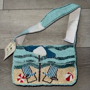 Beaded Beach Scene Bag Viral Sol and Mer  Ocean Summer Vibes